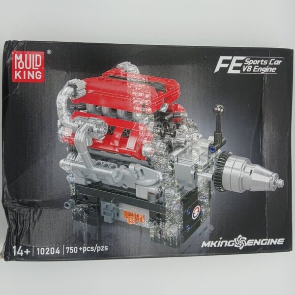 Like new Mould King 10204 V8 Engine Building Blocks Set - Picture 1 of 1